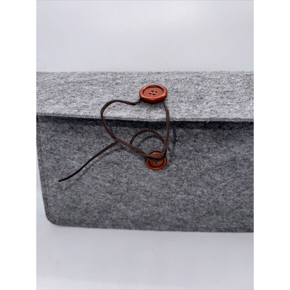 Felt Ipad/tablet Sleeve NWOT Universal 10.50 x 8.25 inches Gray Lined - Picture 3 of 12